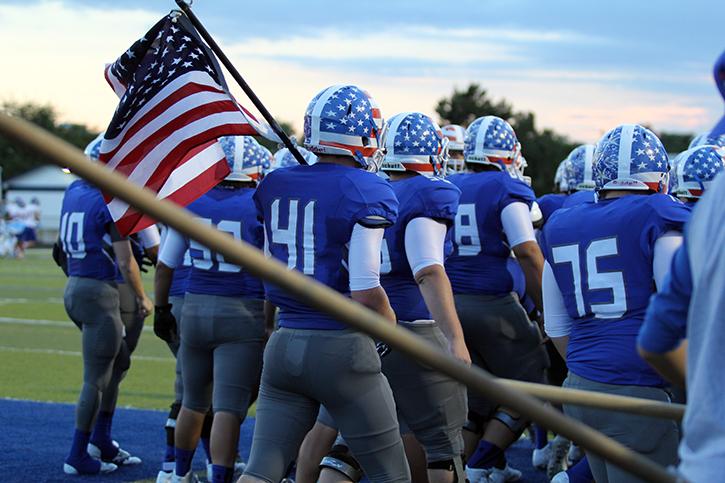Band of Brothers, the Roos come out ready for battle against the Grapevine Mustangs on 9-11.
