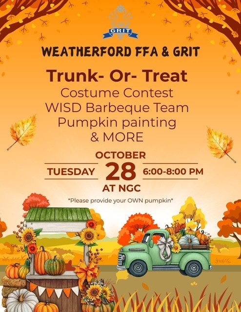 GRIT Trunk-or-Treat Oct. 28th
